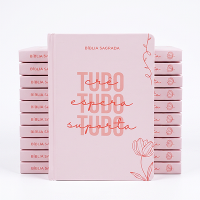 Kit Bíblia Sagrada Slim Tudo Crê | NVT | Capa Dura 10un