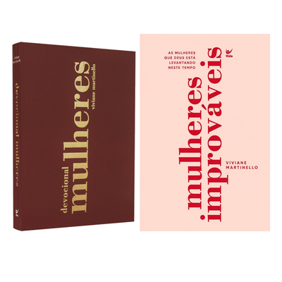 Kit Devocional Mulheres | 365 Dias + Mulheres Improváveis | Viviane Martinello