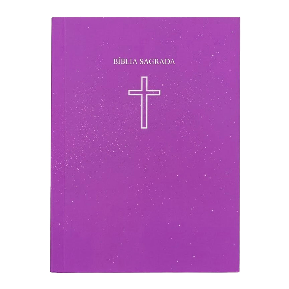 Bíblia Sagrada Pequena | ARC | Capa Brochura Salvos Pela Graça Rosa