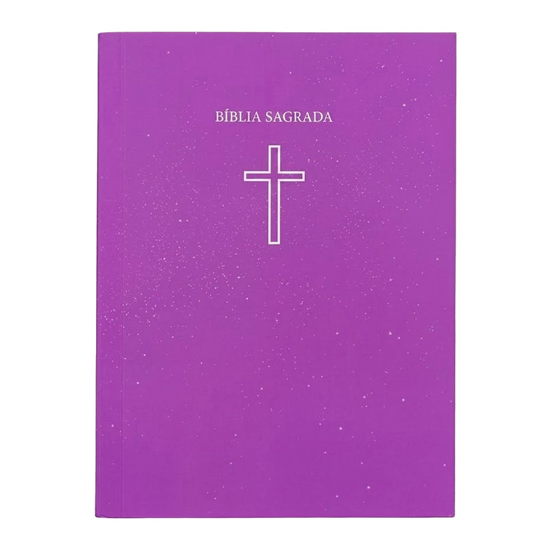 Bíblia Sagrada Pequena | ARC | Capa Brochura Salvos Pela Graça Rosa