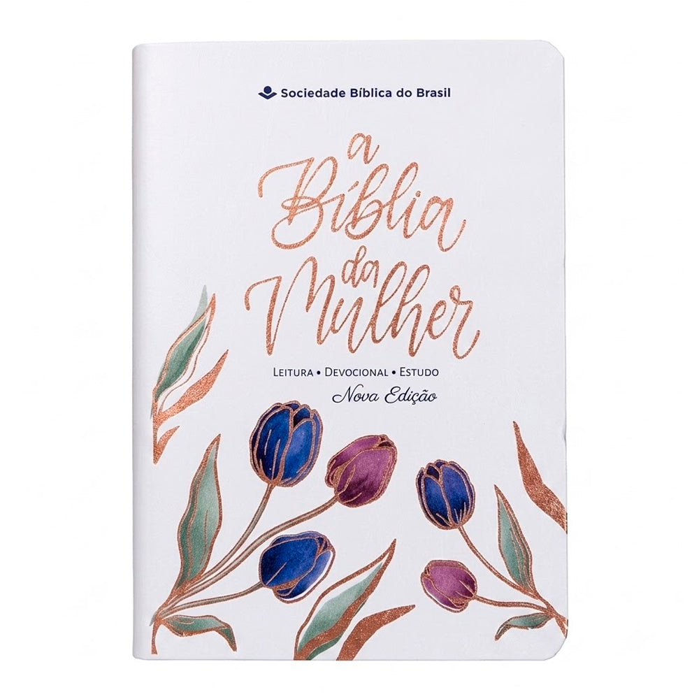 A Bíblia da Mulher | Compacta | NAA | Capa Luxo Branca