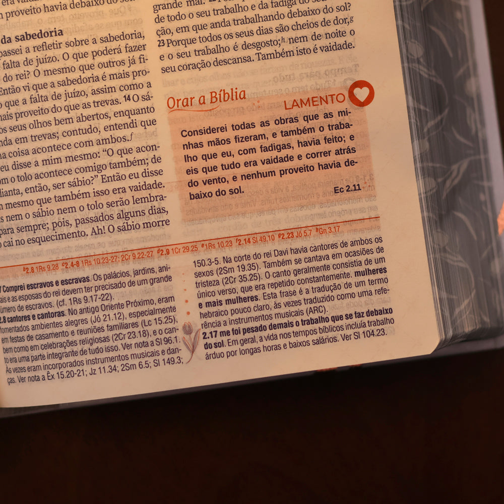 A Bíblia da Mulher | Compacta | NAA | Capa Luxo Branca