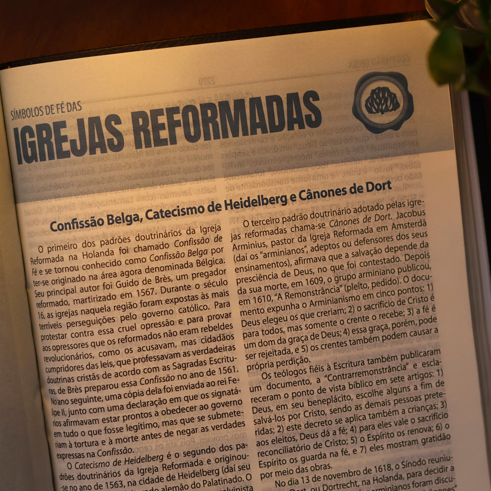 Bíblia de Estudo de Genebra | Letra Grande | ARA | Capa Luxo Preta