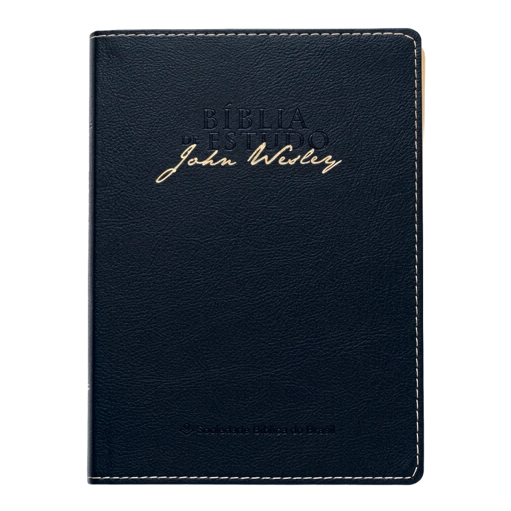 Bíblia de Estudo John Wesley | NAA | Azul