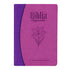 Bíblia Sagrada NTLH Letra Grande, capa Legno Duo roxo e lilás com flor de lírio. — Plenitude