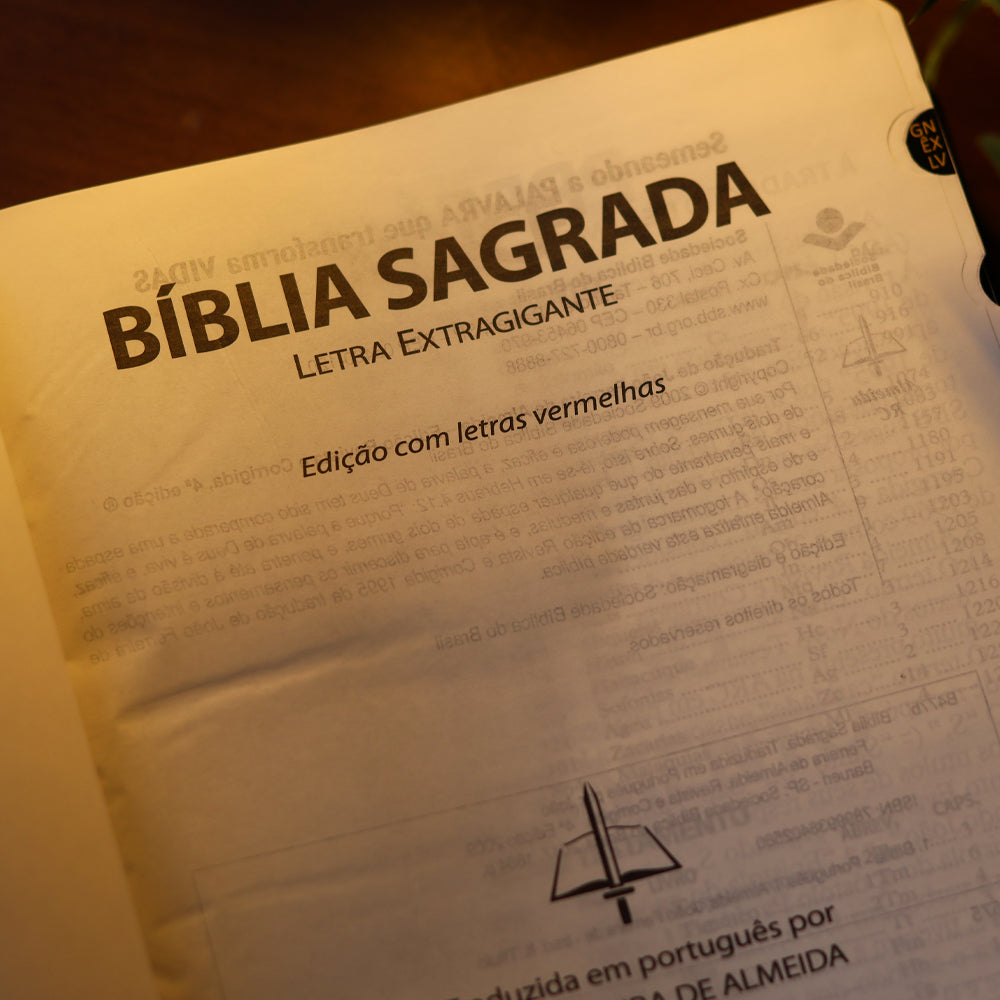 Bíblia Sagrada | ARC | Letra Extragigante | Com Índice | Capa Preta