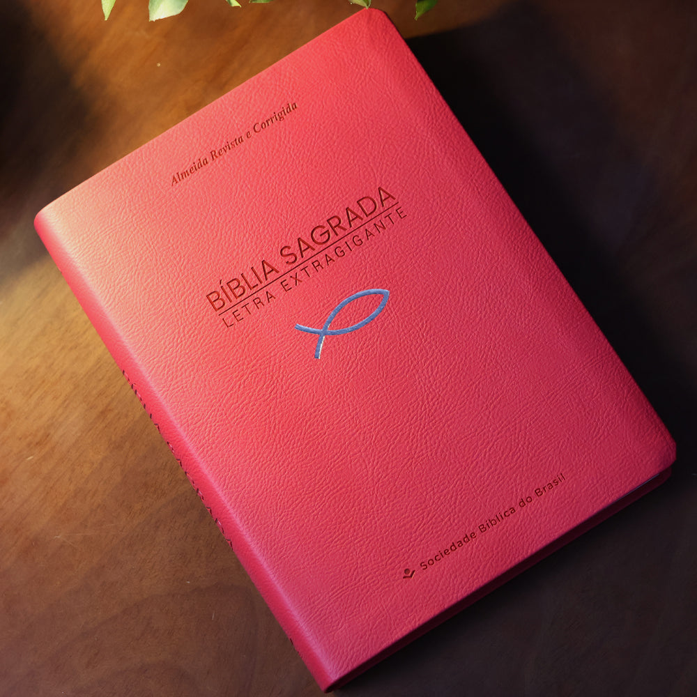 Bíblia Sagrada | ARC | Letra Extragigante | Com Índice | Capa Pink