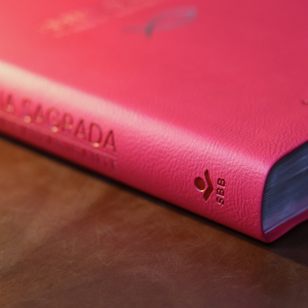 Bíblia Sagrada | ARC | Letra Extragigante | Com Índice | Capa Pink