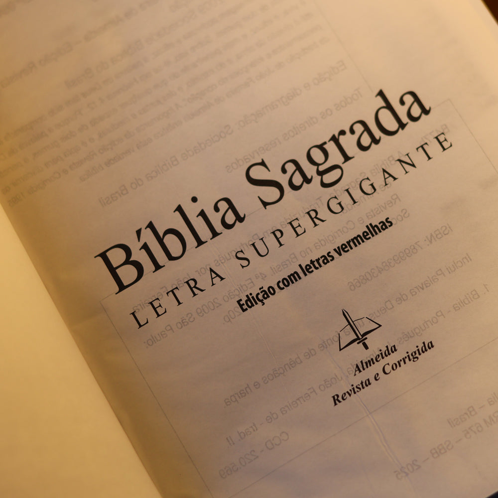 Bíblia Sagrada | ARC | Letra Supergigante | Capa Aston Rosa