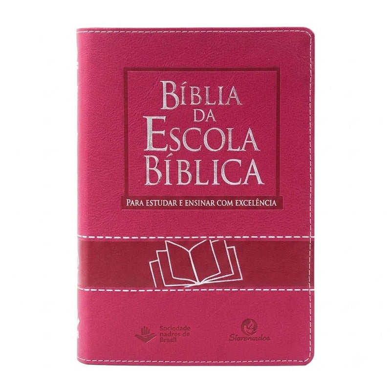 Bíblia da Escola Bíblica | NAA | Letra Normal |  Capa Pink