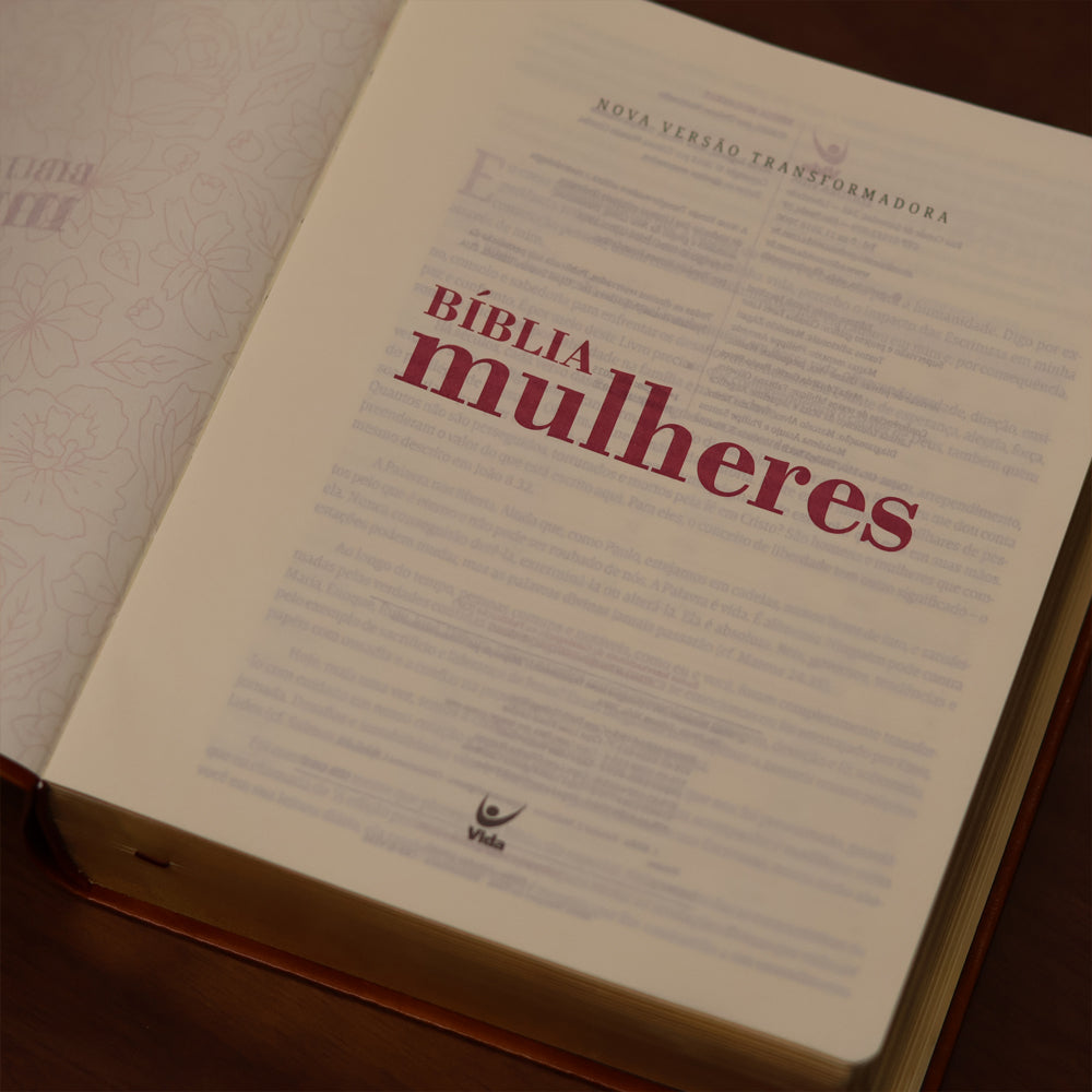 Bíblia Mulheres | Viviane Martinello | NVT | Espaço Para Anotações | Capa Luxo Oliveira Marrom