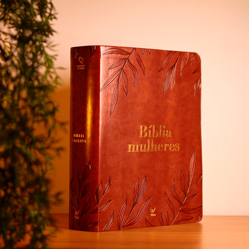 Bíblia Mulheres | Viviane Martinello | NAA | Espaço Para Anotações | Folhas Marrom