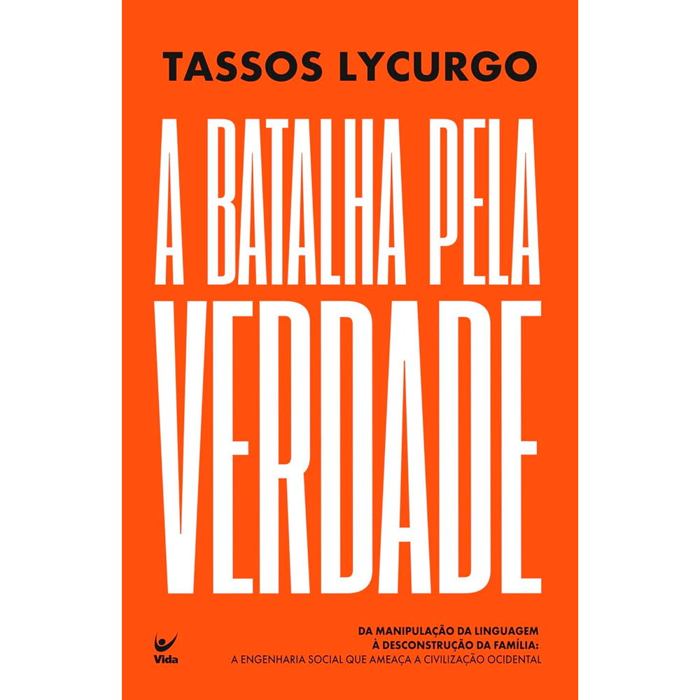 Livro A Batalha Pela Verdade, capa laranja com título em branco. — Plenitude