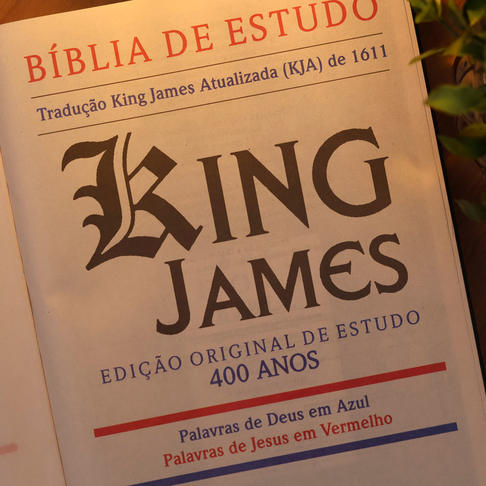 Bíblia de Estudo Floral Pink | KJA | Capa Dura
