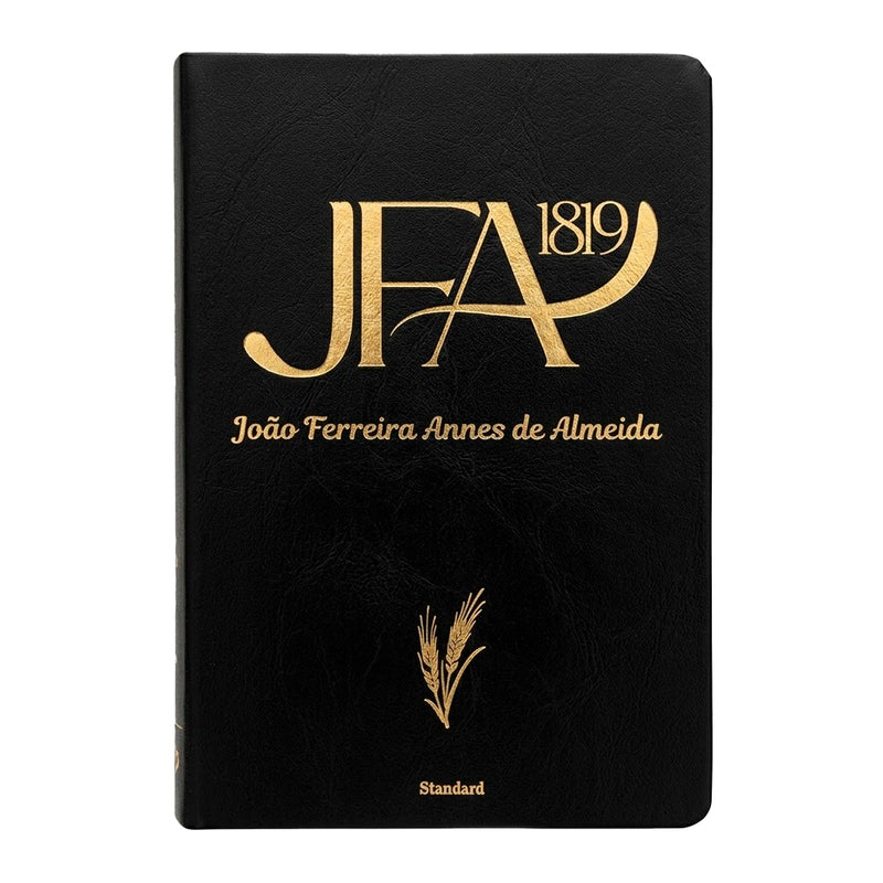 Bíblia Sagrada João Ferreira de Almeida | JFA 1819 | Standard | Letra Grande | Capa Luxo Preta