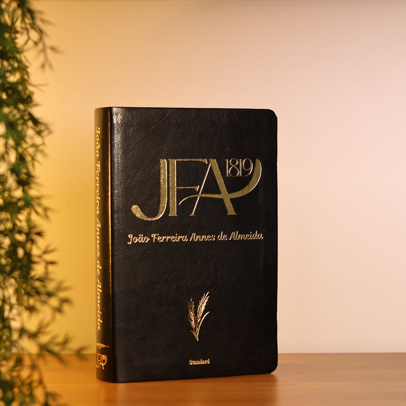 Bíblia Sagrada João Ferreira de Almeida | JFA 1819 | Standard | Letra Grande | Capa Luxo Preta