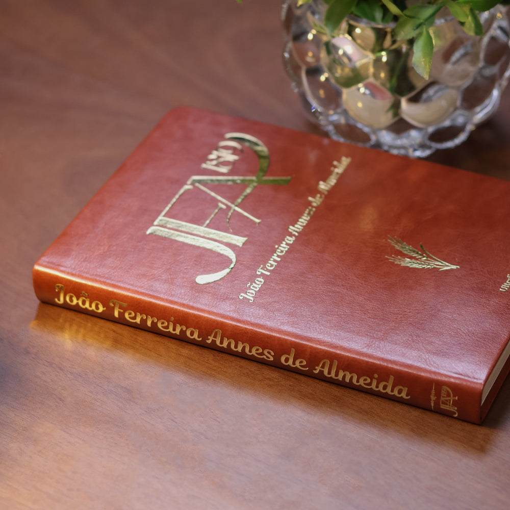 Bíblia Sagrada João Ferreira de Almeida | JFA 1819 | Ultrafina | Letra Normal | Capa Luxo Marrom
