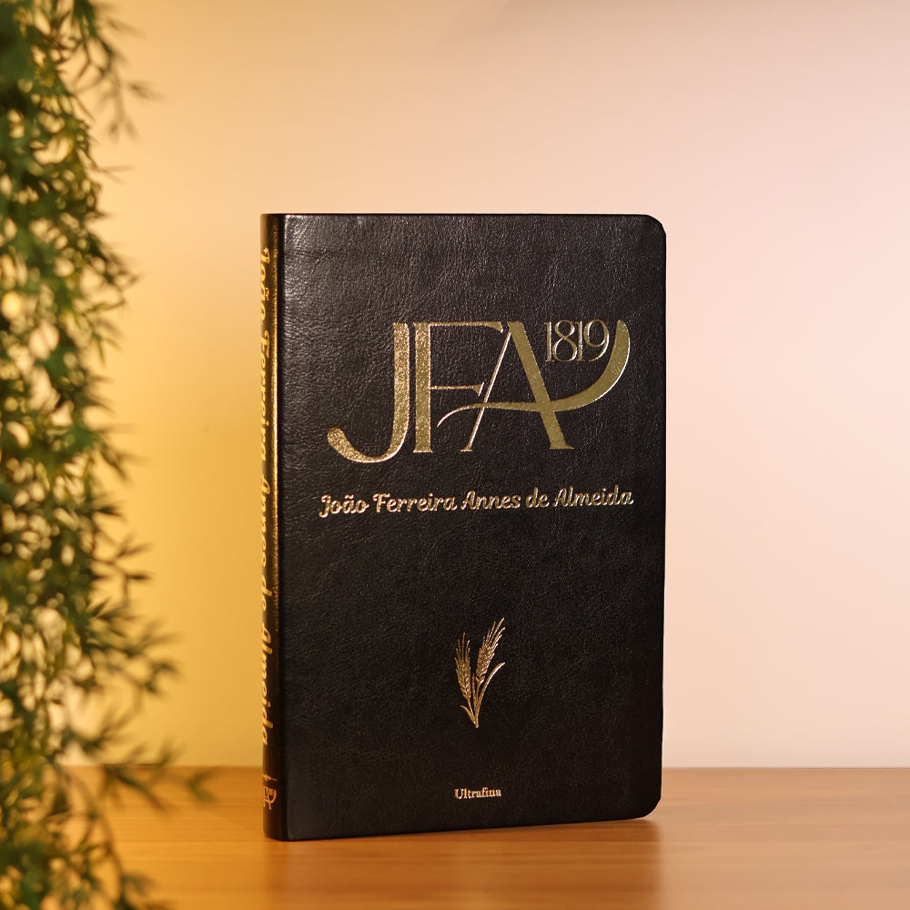 Bíblia Sagrada João Ferreira de Almeida | JFA 1819 | Ultrafina | Letra Normal | Capa Luxo Preta