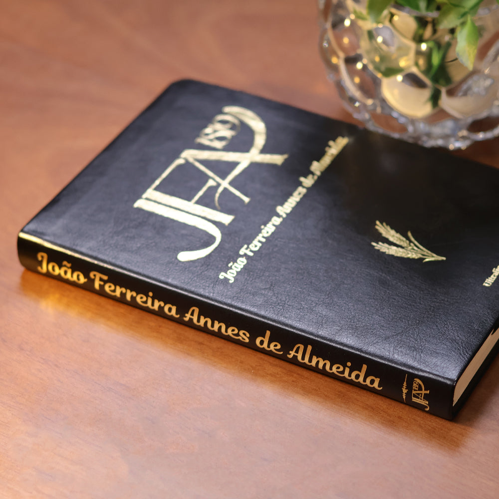 Bíblia Sagrada João Ferreira de Almeida | JFA 1819 | Ultrafina | Letra Normal | Capa Luxo Preta