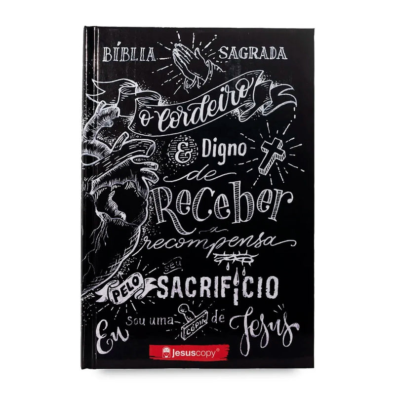 Bíblia JesusCopy Lettering | NVI | Capa Dura