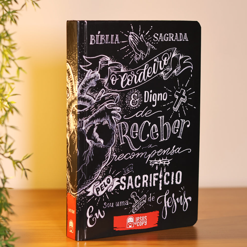 Bíblia JesusCopy Lettering | NVI | Capa Dura