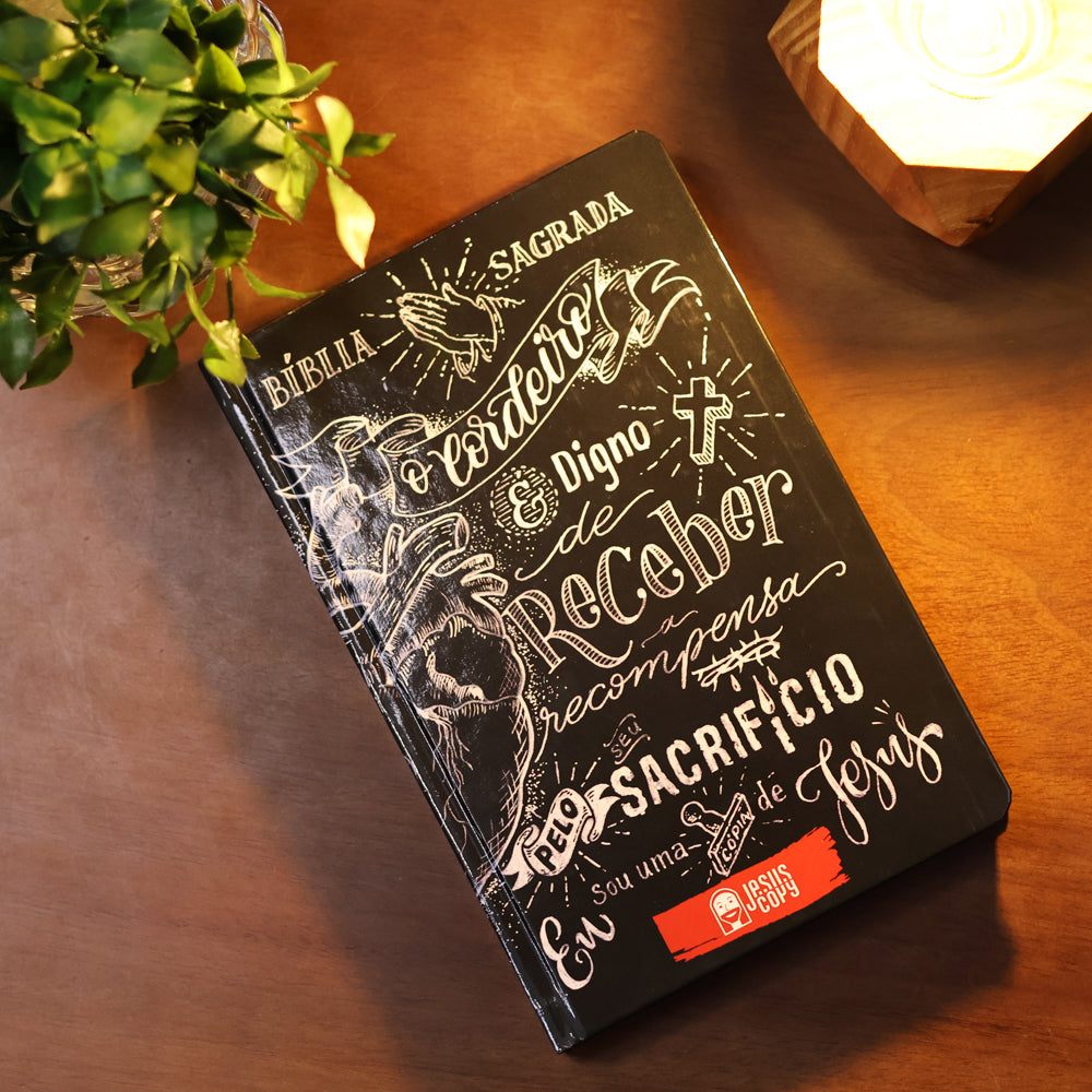 Bíblia JesusCopy Lettering | NVI | Capa Dura