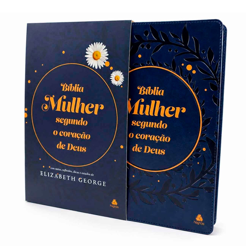 Bíblia Mulher Segundo o Coração de Deus | King James | Capa Azul