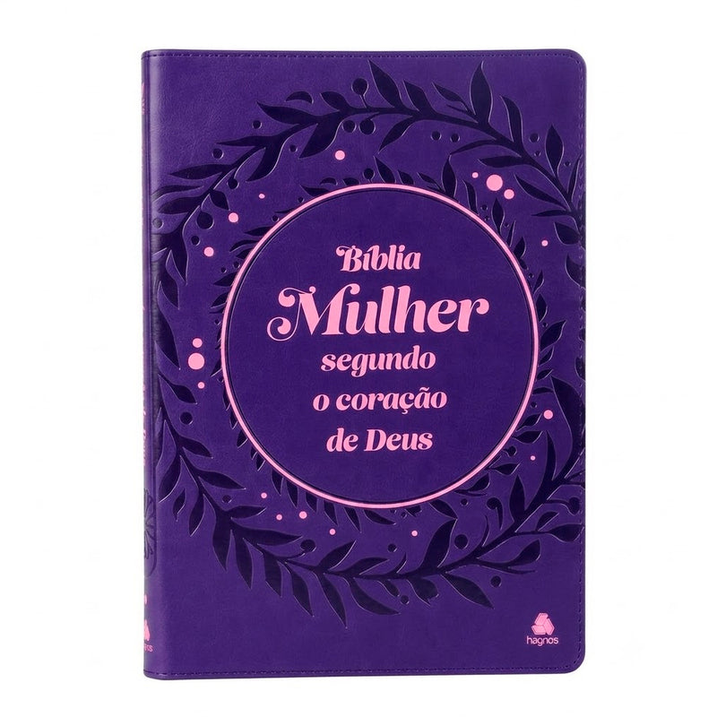 Bíblia Mulher Segundo o Coração de Deus | King James | Capa Lilás