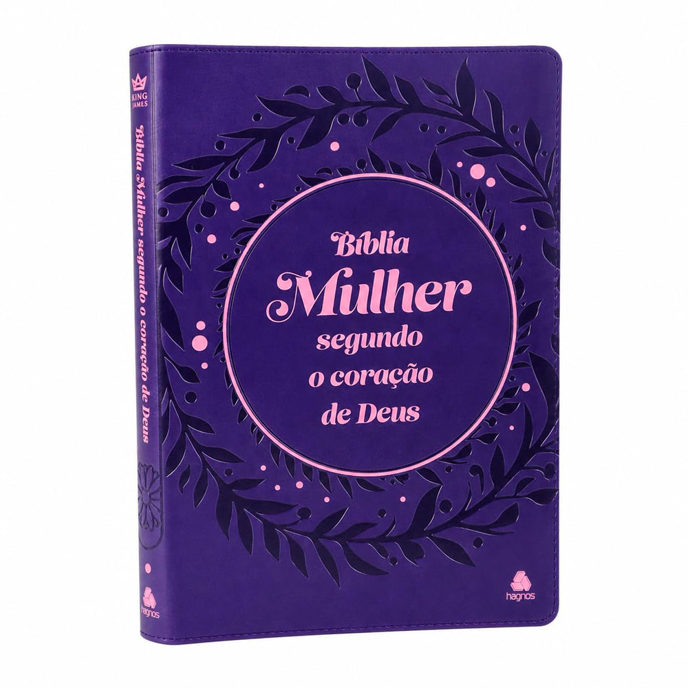 Bíblia Mulher Segundo o Coração de Deus | King James | Capa Lilás