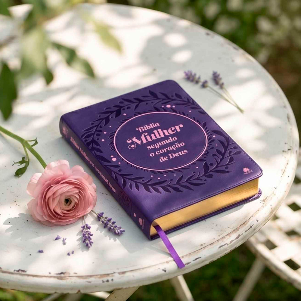 Bíblia Mulher Segundo o Coração de Deus | King James | Capa Lilás