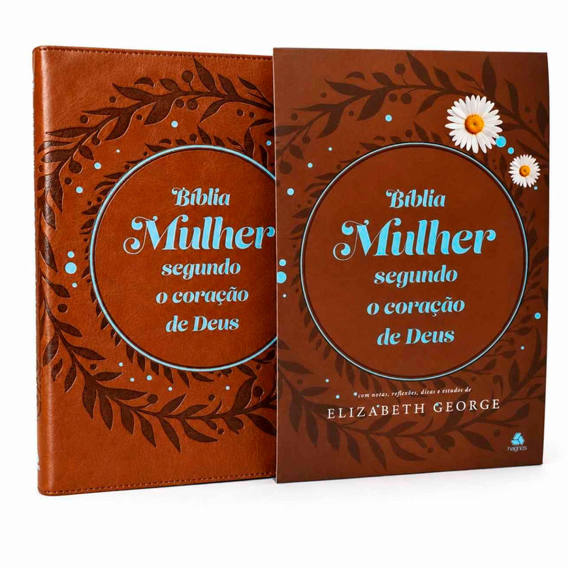 Bíblia Mulher Segundo o Coração de Deus | King James | Capa Marrom