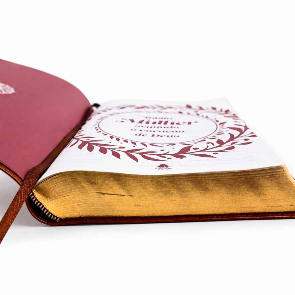Bíblia Mulher Segundo o Coração de Deus | King James | Capa Marrom