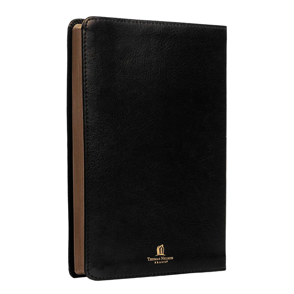 Bíblia Sagrada Slim | NVI | Letra Normal | Capa Luxo Preto
