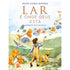 Livro Lar É Onde Deus Está de Ruth Chou Simons, capa ilustrada com criança e flores. — Plenitude