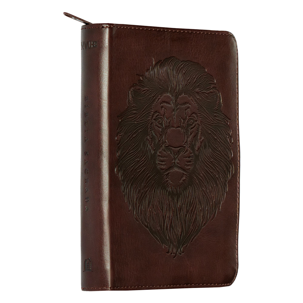 Bíblia Pocket | NVI | Leitura Perfeita | Com Zíper | Capa Luxo Marrom