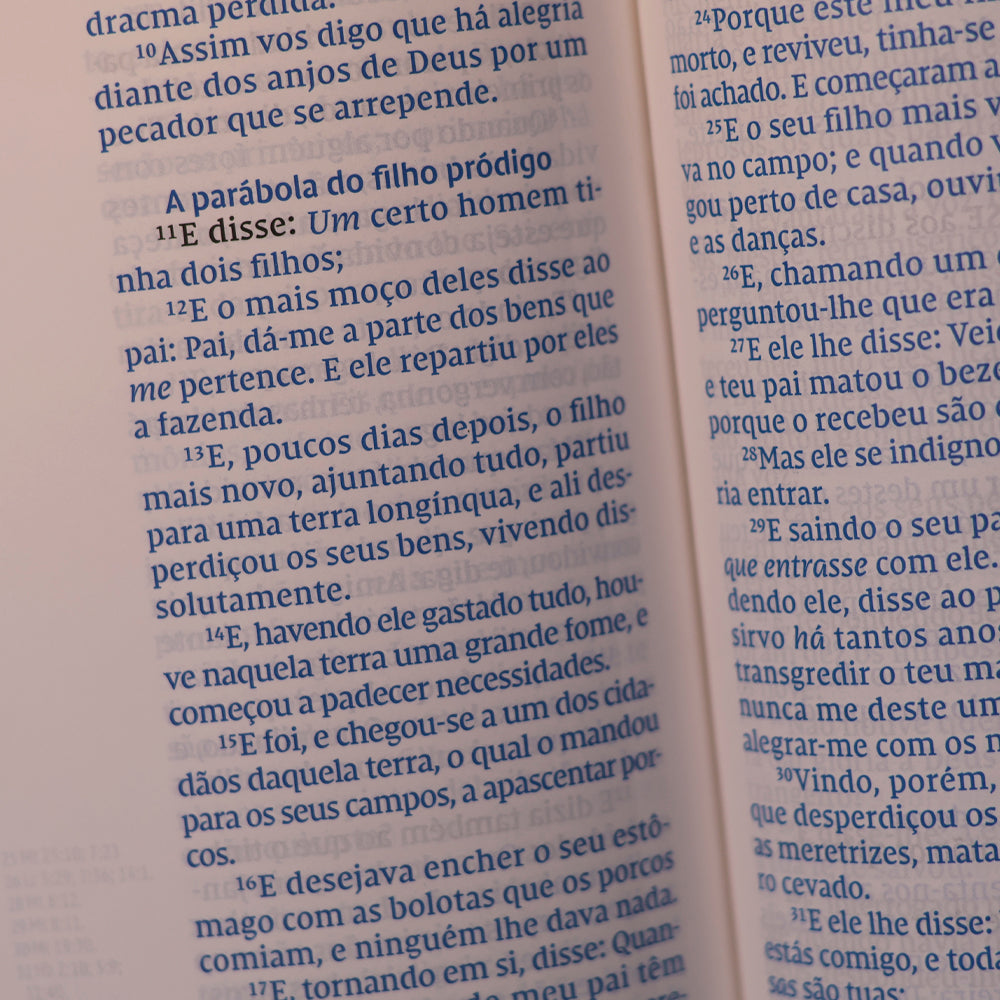 Bíblia Sagrada | ACF | Premier Collection | Couro Legítimo Preta