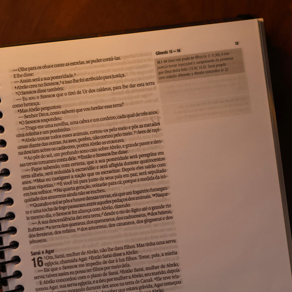 Bíblia Jornada Aslam | Espiral | NAA | Letra Grande | Capa Dura