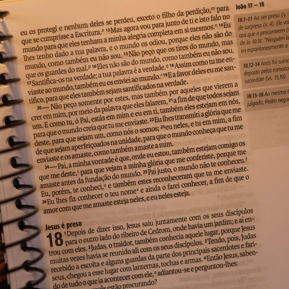 Bíblia Jornada Aslam | Espiral | NAA | Letra Grande | Capa Dura