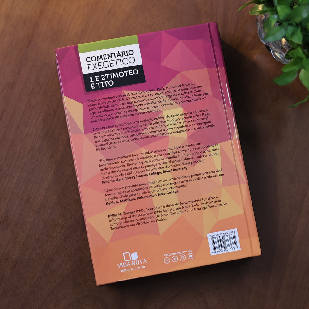 1 e 2 Timóteo e Tito | Comentário Exegético | Philip H. Towner