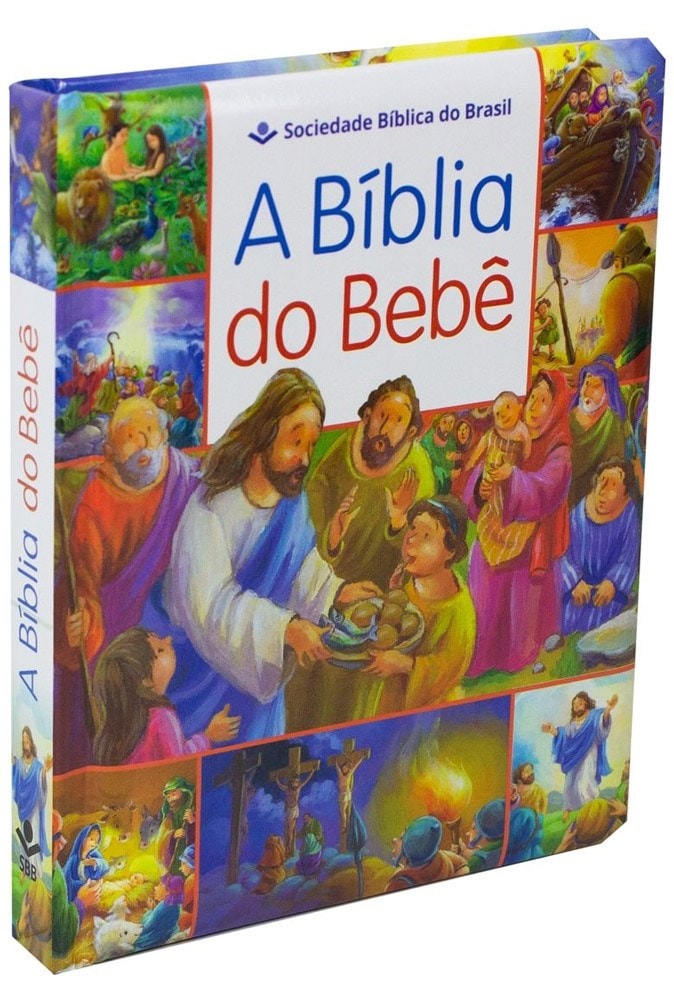 A Bíblia Do Bebê | Letra Normal | TNL | Capa Dura Ilustrada Azul
