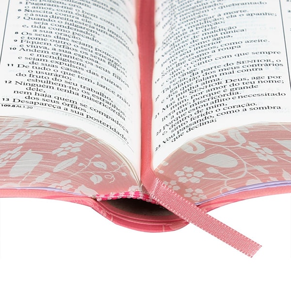 Bíblia Sagrada | Letra Grande | ARA | Capa Rosa Florida