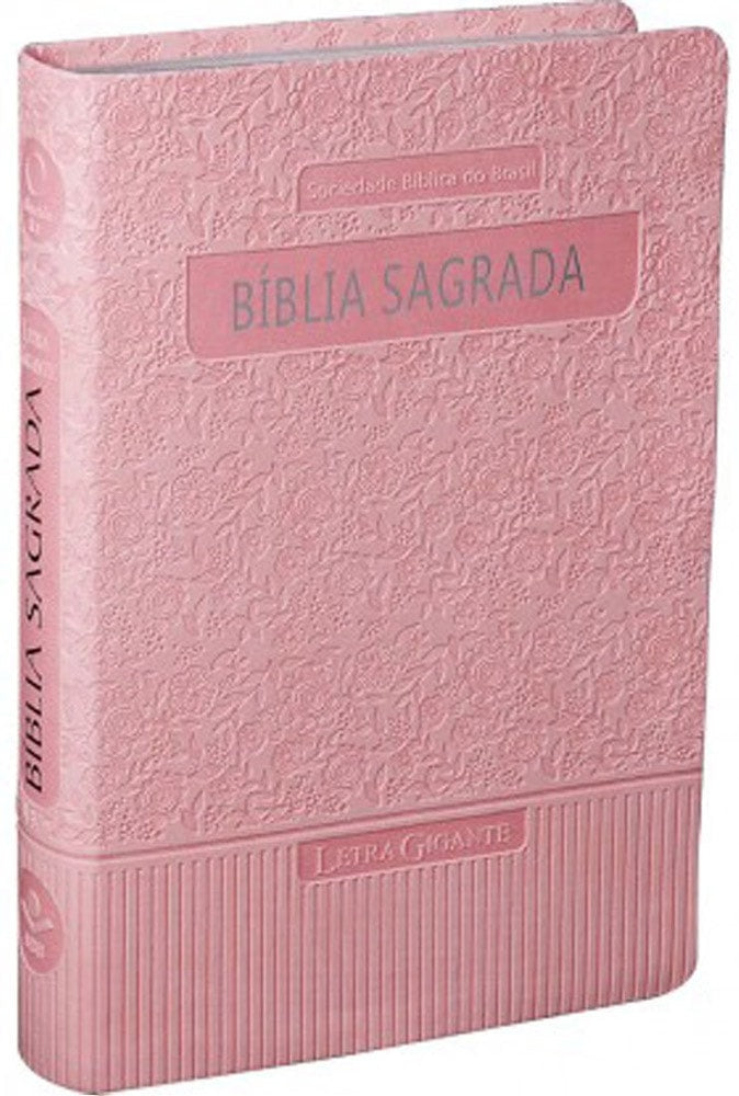 Bíblia Sagrada | Letra Gigante | ARA | Rosa Claro Luxo | c/ Índice
