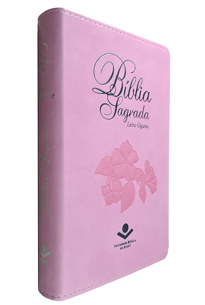 Bíblia Sagrada | Letra Gigante | ARA | Capa Rosa Nobre Luxo