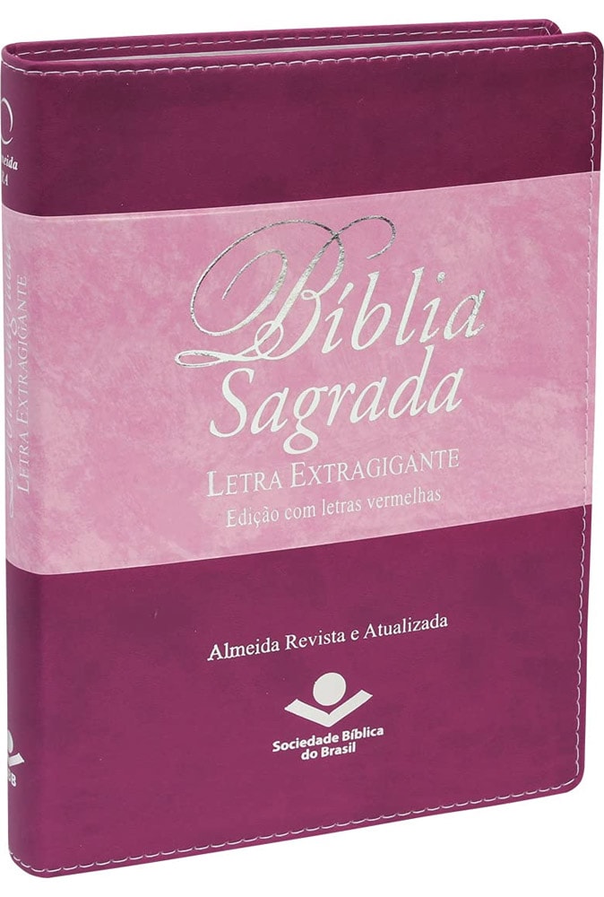 Bíblia Sagrada | Letra Extra Gigante | ARA | Uva e Rosa | c/ Índice