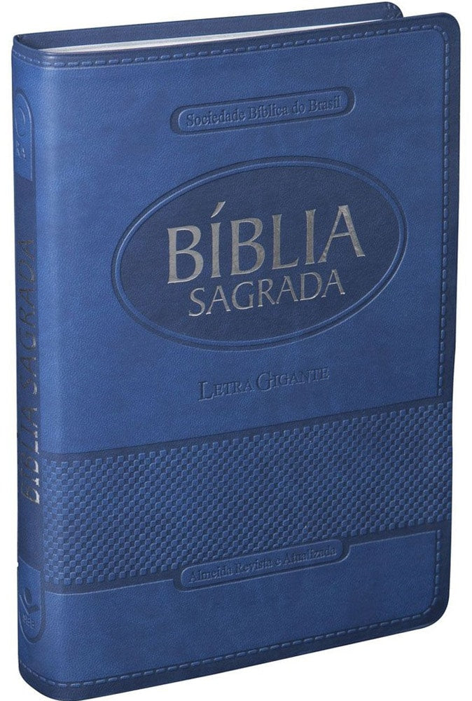 Bíblia Sagrada | Letra Gigante | ARA | Capa Azul Luxo | c/ Índice