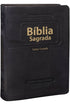 Bíblia Sagrada, Letra Grande, Almeida Revista e Atualizada (ARA), capa preta flexível em PU. — Plenitude.
