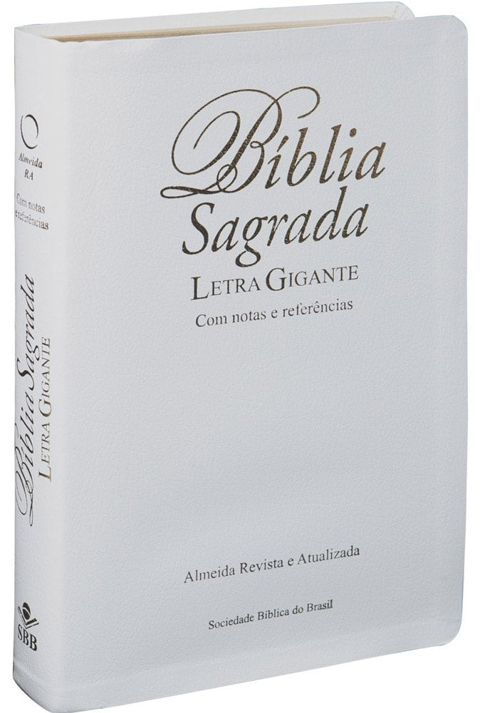 Bíblia Sagrada | Letra Gigante | ARA | Capa Branca Luxo | c/ Índice