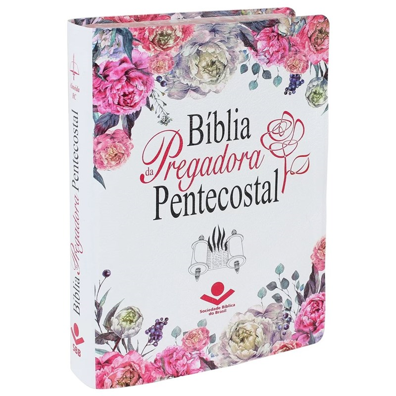 Bíblia Grande da Pregadora Pentecostal S/ Índice | Letra Normal | ARC | Capa Couro Ilustrada