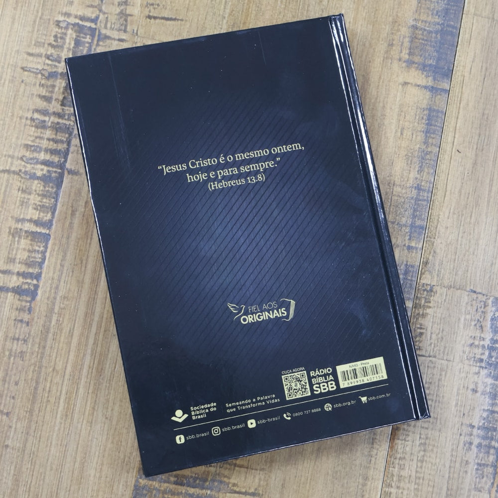 Bíblia Evangelismo Capa Dura | NAA | Preta