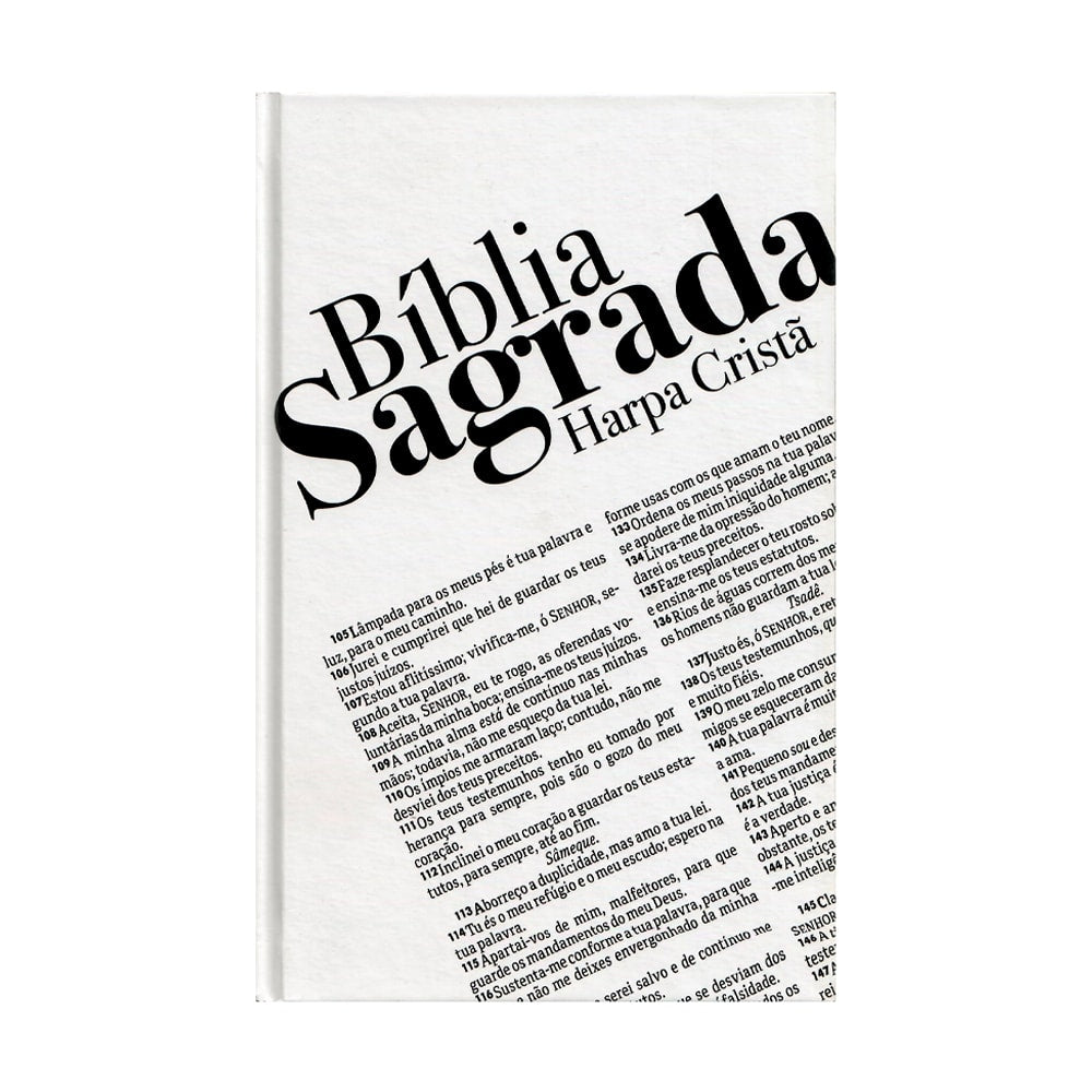 Bíblia Sagrada Texto | ARC | Harpa Cristã | Capa Dura